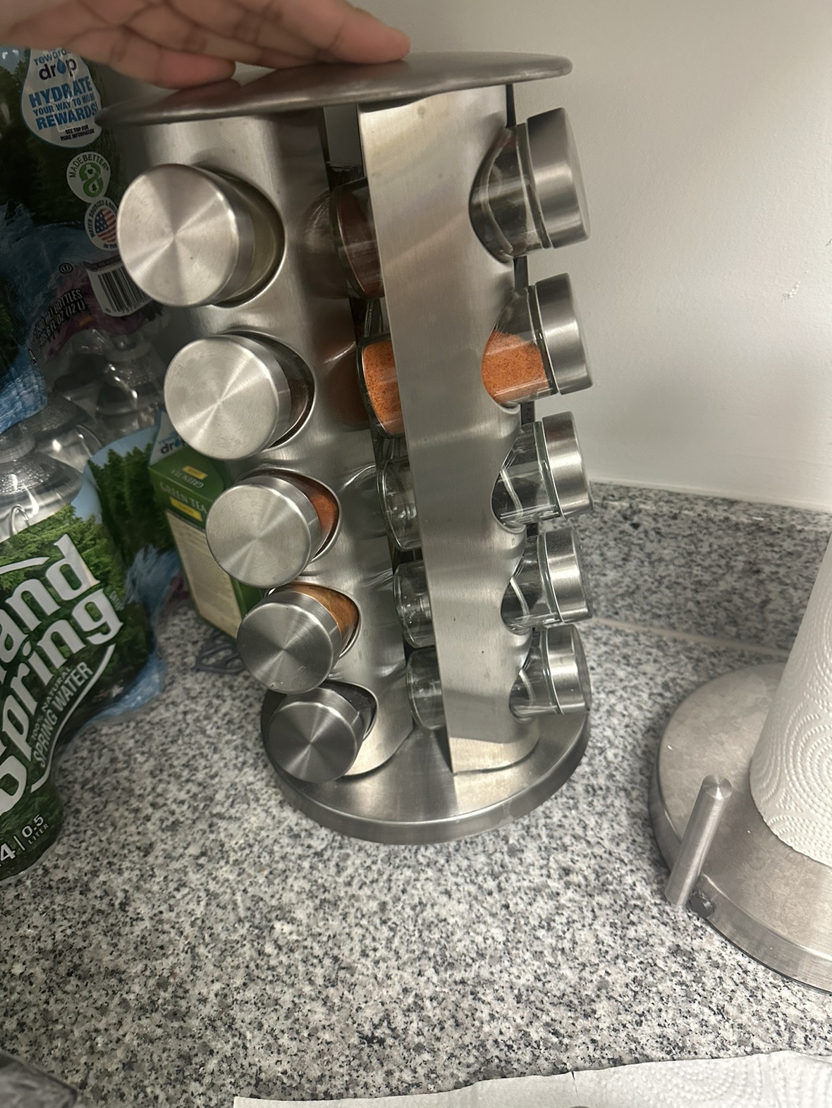 William Sonoma Stainless Steel Spice Rack