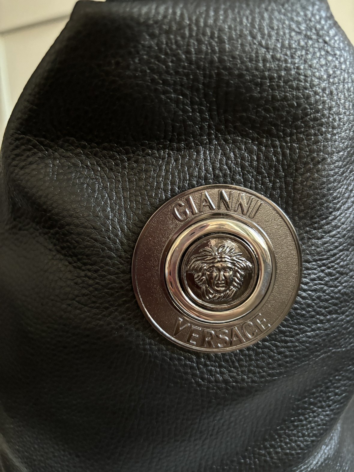 Gianni Versace Black Leather Backpack - photo 3