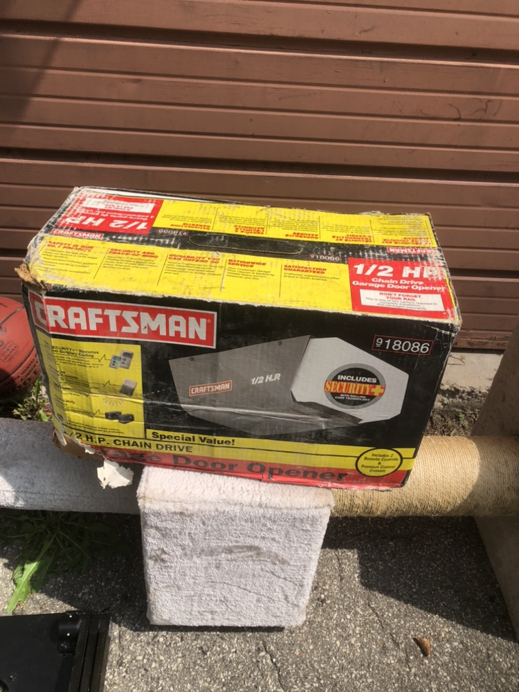 Craftsman 1/2 hp garage door opener thumbnail