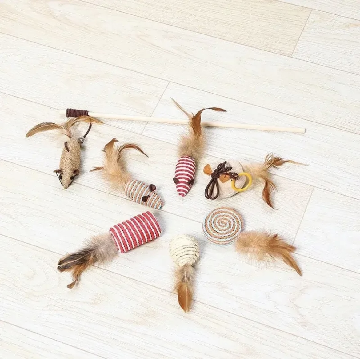 Cat Feather Toy Set 7-Piece Set image indicator(4)