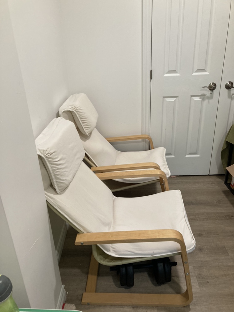 Two IKEA Poang Chairs - photo 2