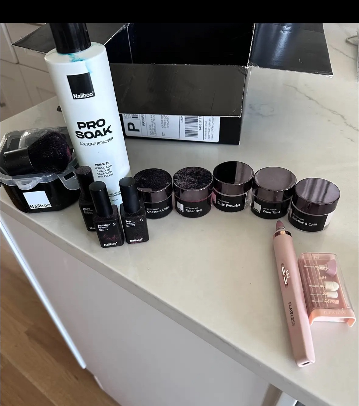 Nailboo Dip Powder Kit + electric nail filer