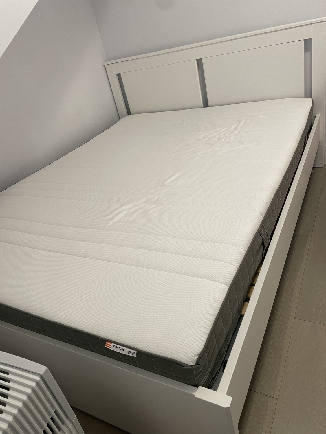 Ikea bed frame and mattress (Queen size)