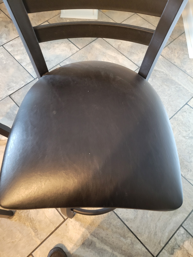 Set of 3 Leather Bar Stools - photo 2