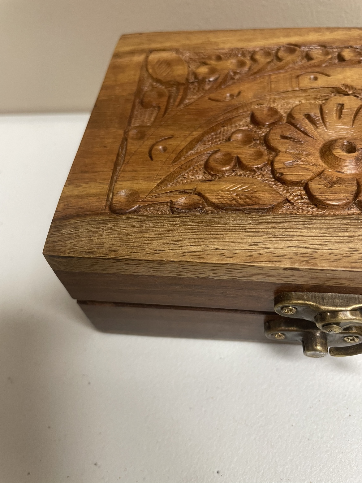 Carved Wooden Box. - photo 3