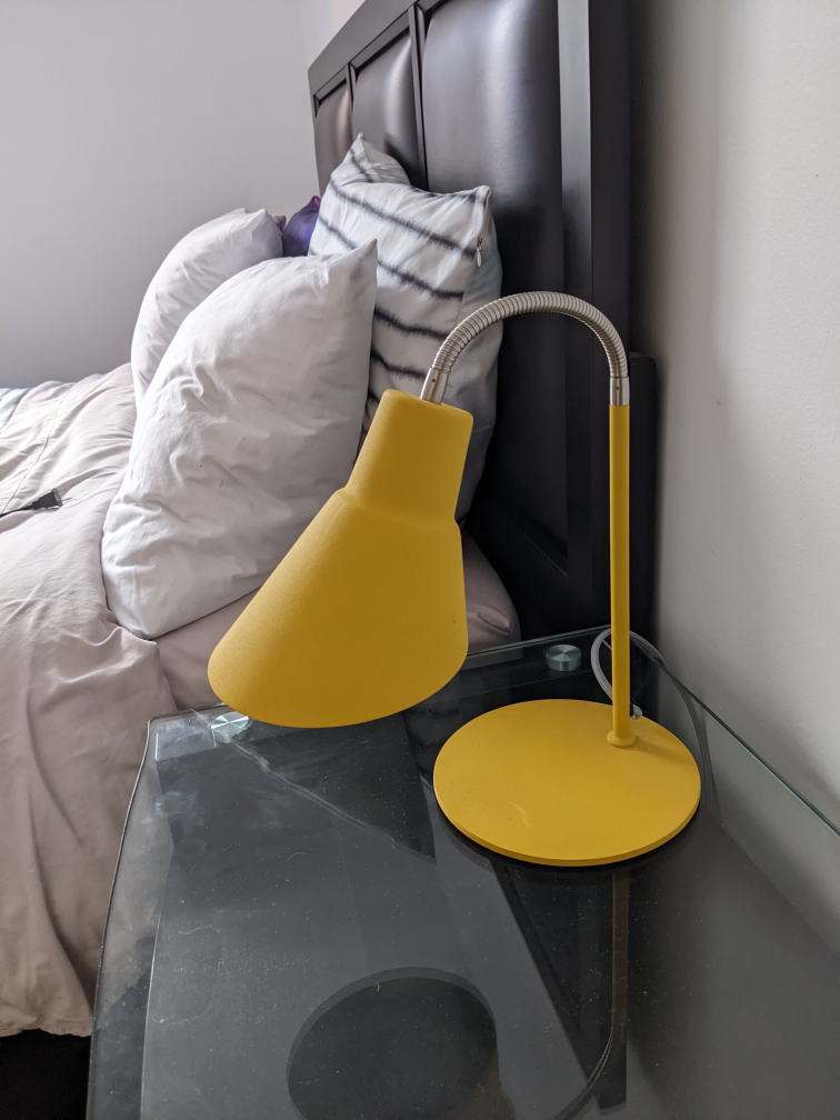 Goose Neck mustard Scandinavian desk lamp image indicator(3)