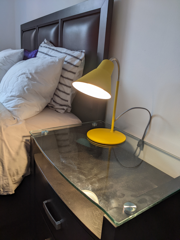 Goose Neck mustard Scandinavian desk lamp image indicator(4)