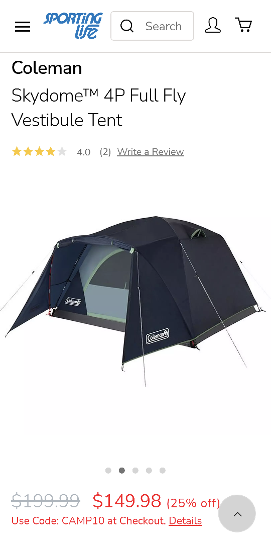 Coleman 4 Person Tent. camping chair. Dust Tarp