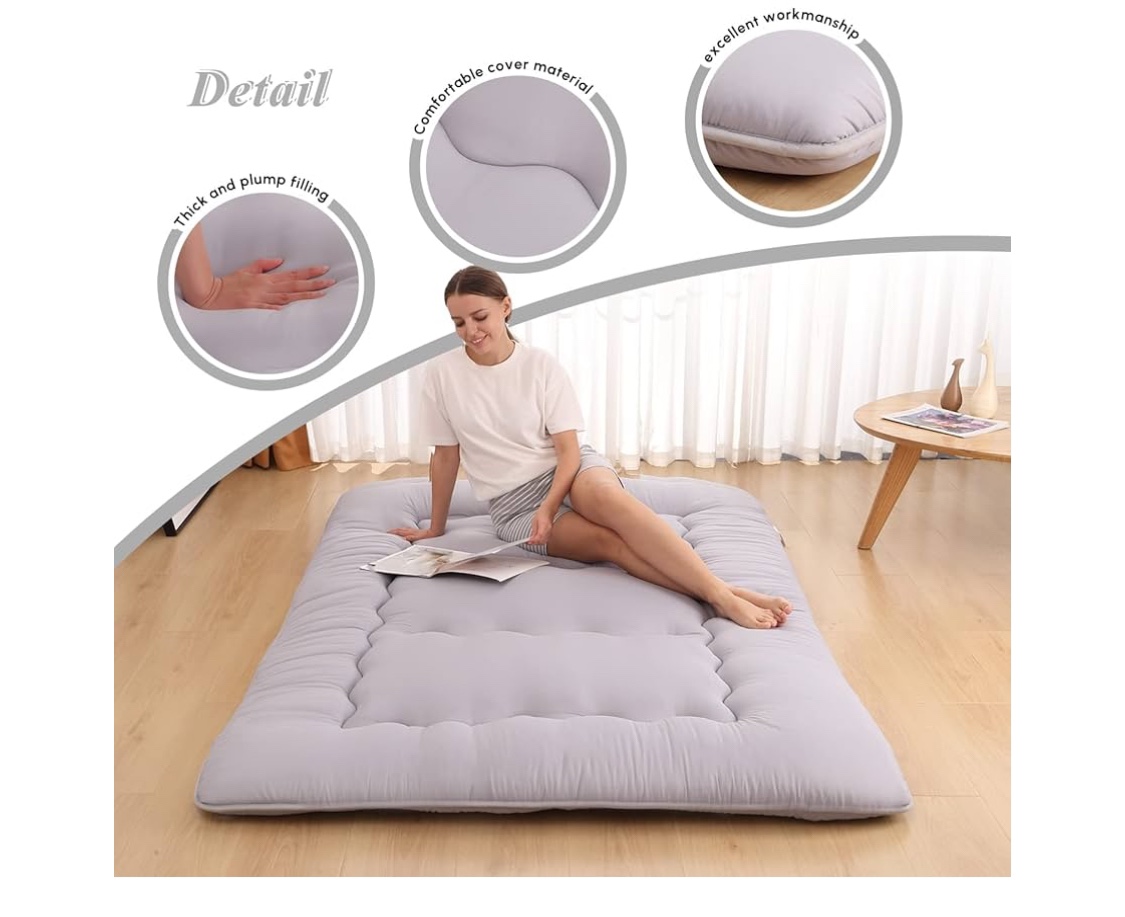 Gray Full Size Futon Mattress - photo 3