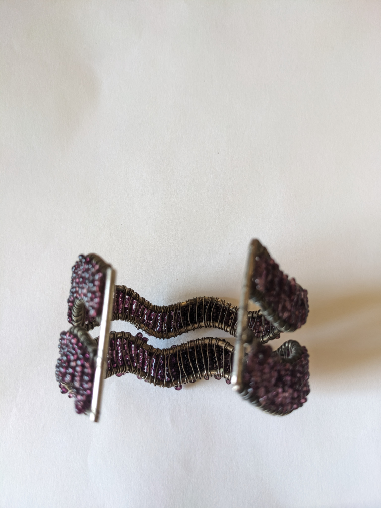 Dark Purple Beaded Wave Bracelet image indicator(9)