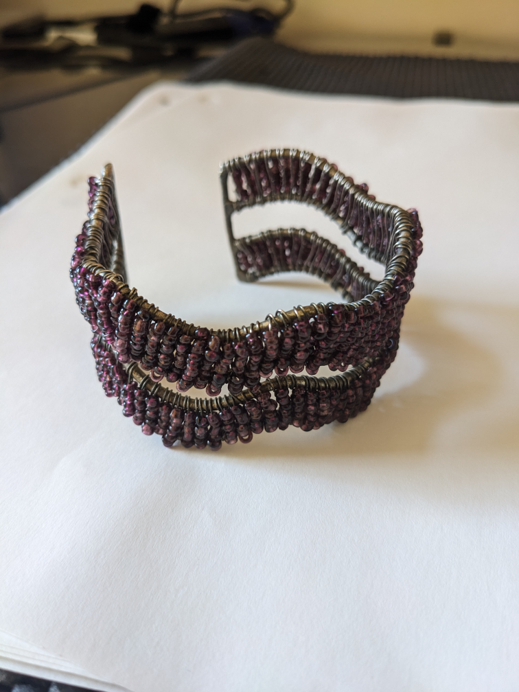 Dark Purple Beaded Wave Bracelet image indicator(4)