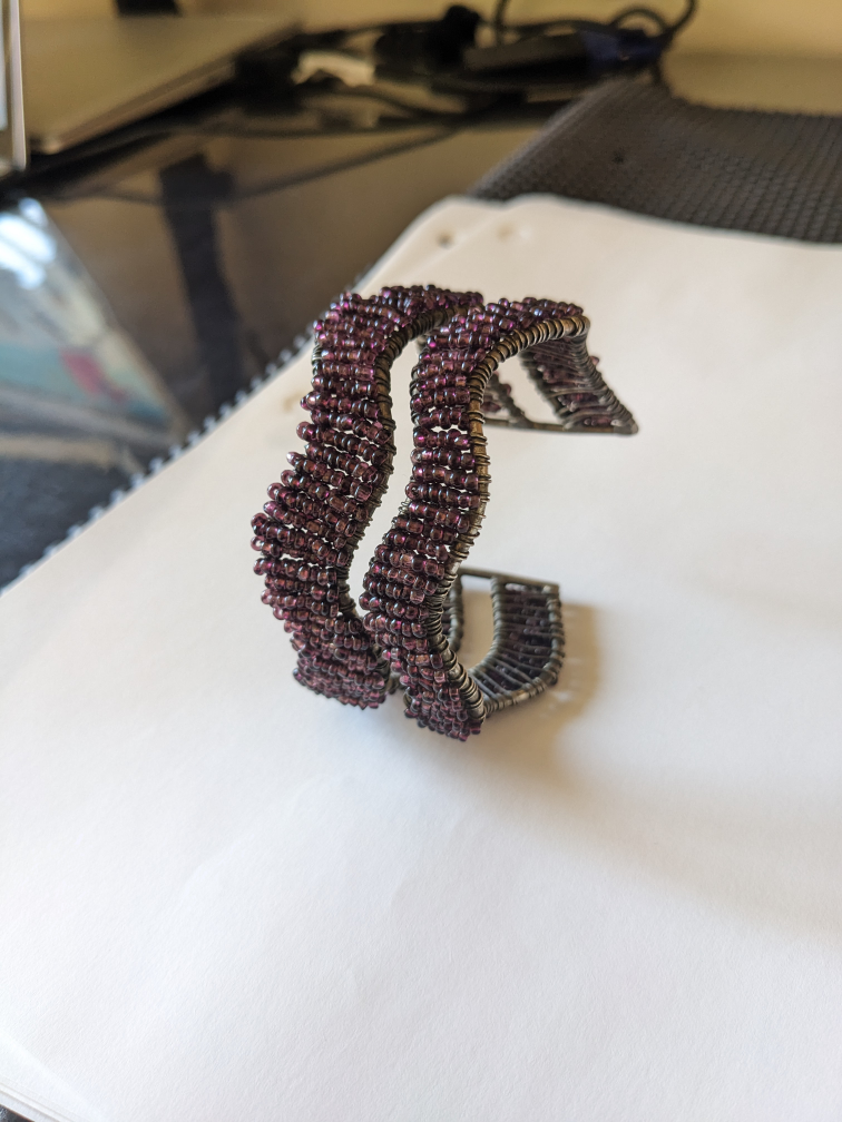 Dark Purple Beaded Wave Bracelet image indicator(5)