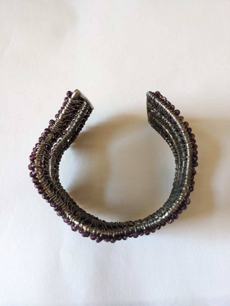Dark Purple Beaded Wave Bracelet image indicator(6)