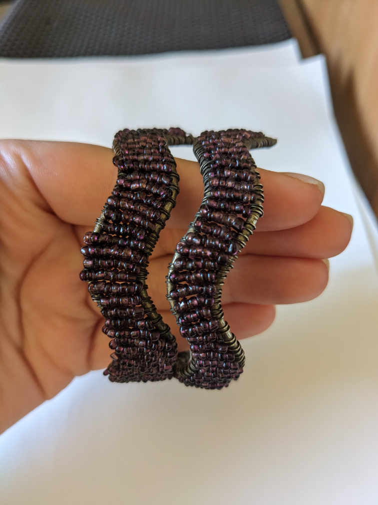 Dark Purple Beaded Wave Bracelet image indicator(7)