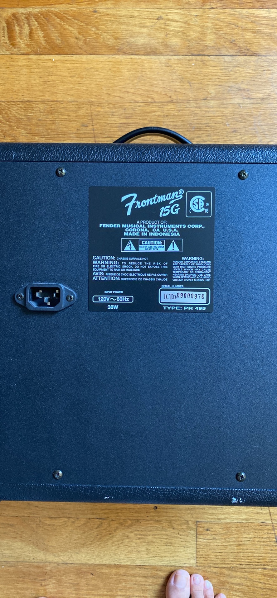 Fender Frontman 15G Guitar Amplifier - photo 2