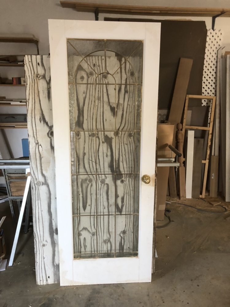 White Door with Glass Panel