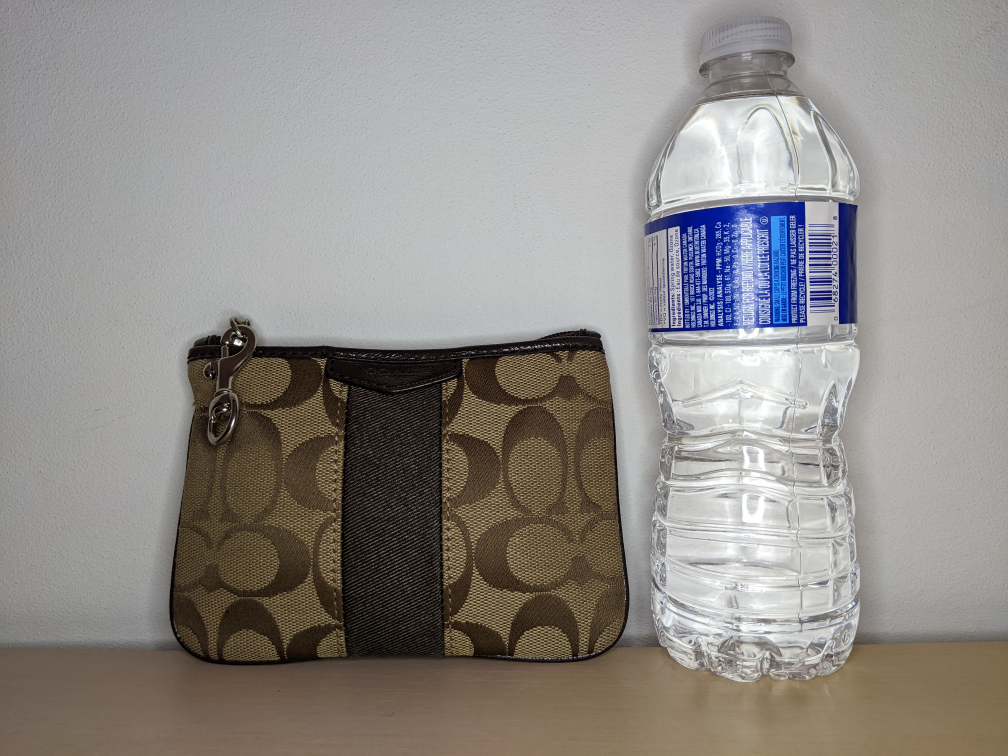 COACH Signature C Fabric W Leather Trim WRISTLET Silver Khaki image indicator(2)