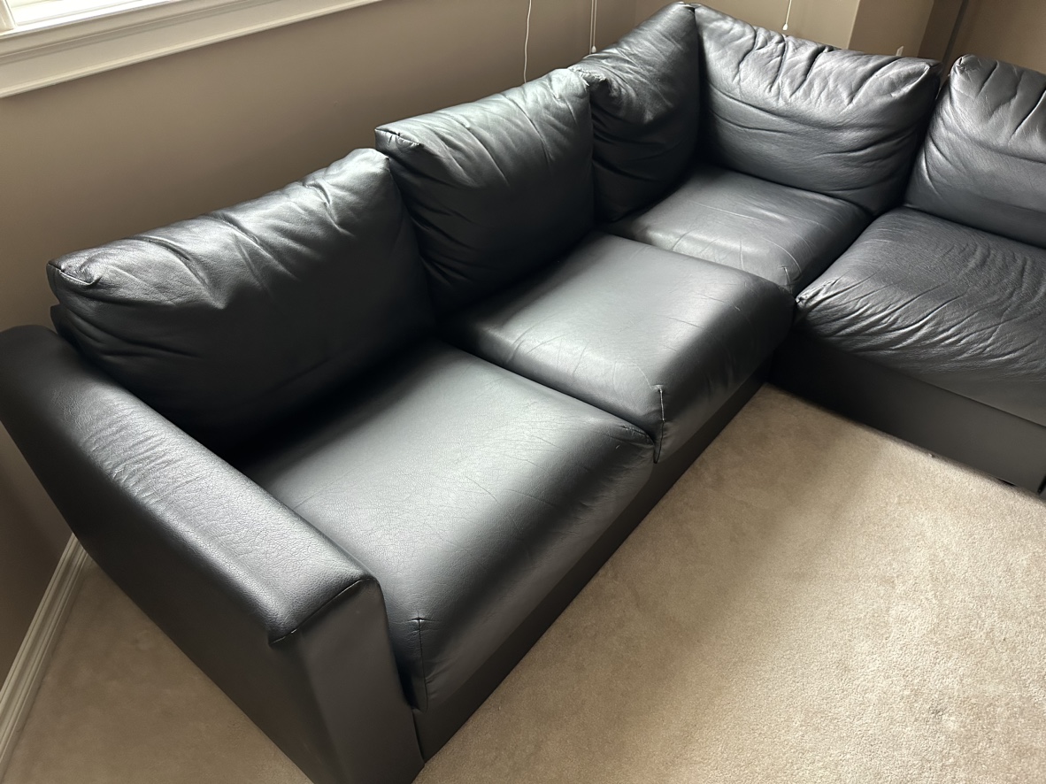 Ikea “Leather” Vimle Left Side Sectional - photo 2