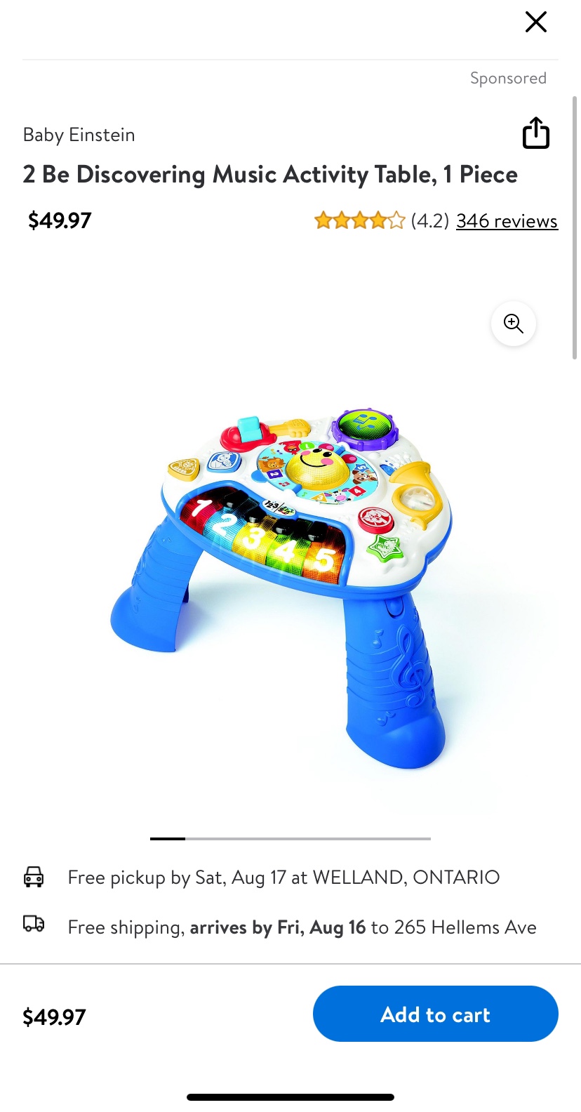 Baby Einstein 2 Be Discovering Music Activity Table - photo 3