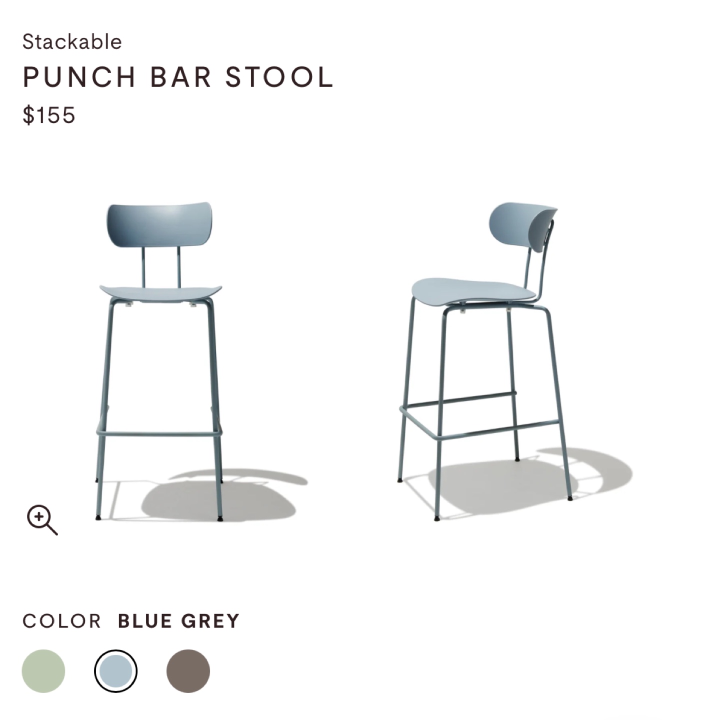3 Punch Bar Stool - Industry West