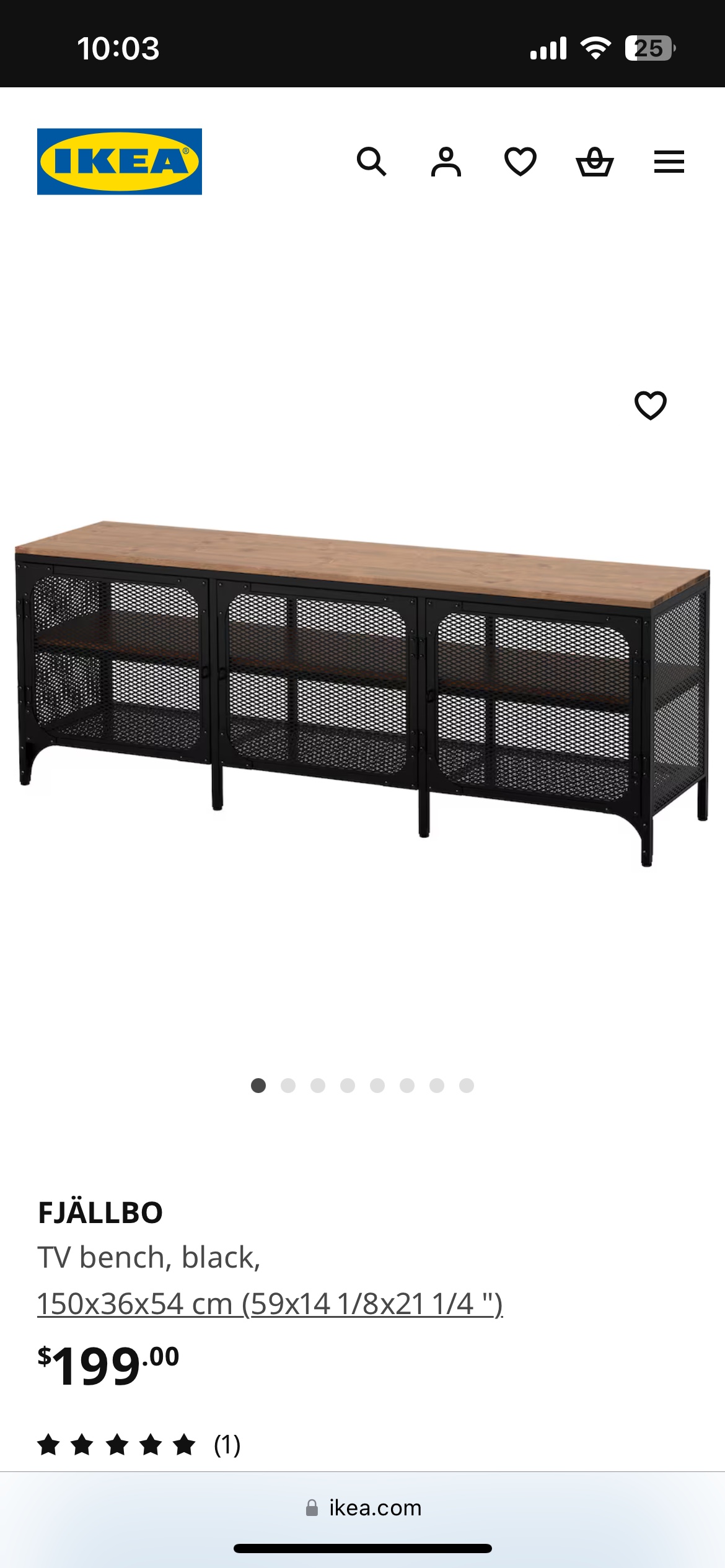 IKEA Fjällbo TV Bench