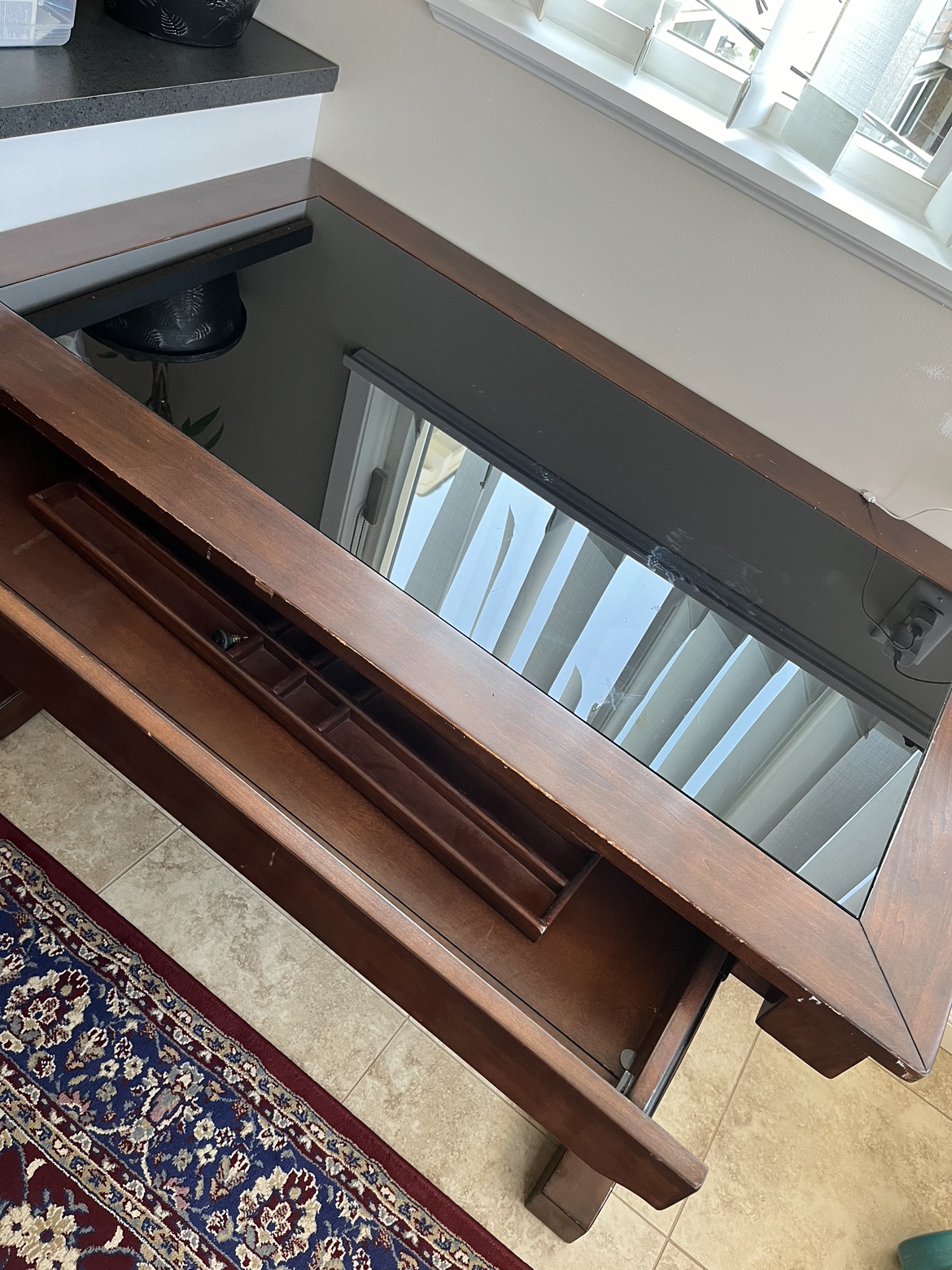 Glass Top Desk - photo 5