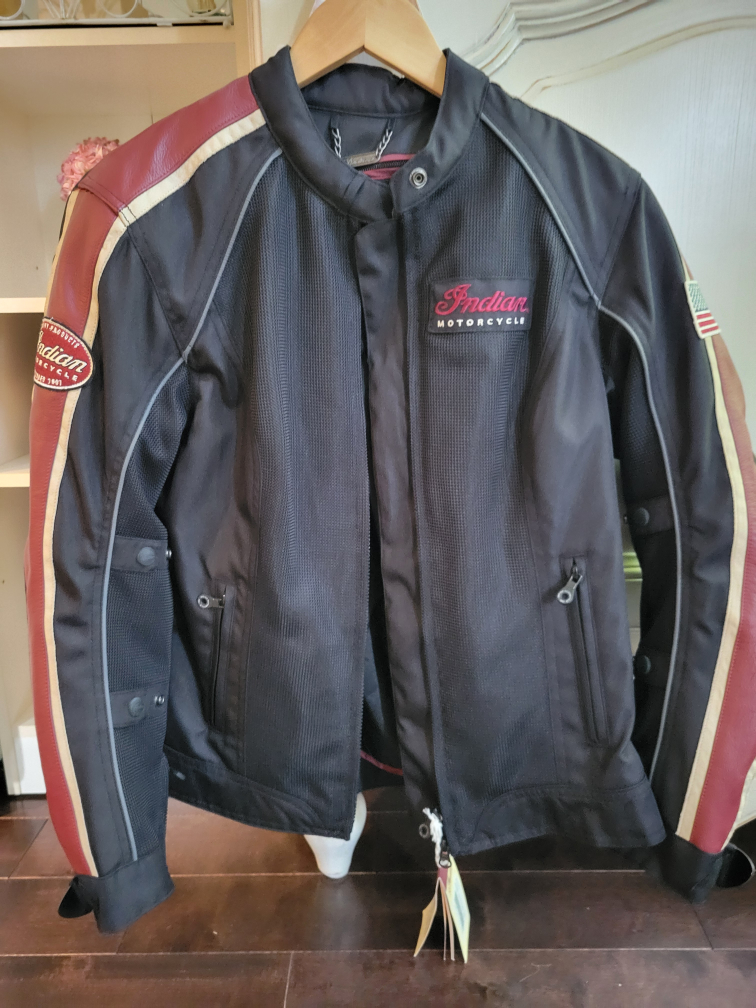 Ladies Retro Motorcycle Mesh Jacket