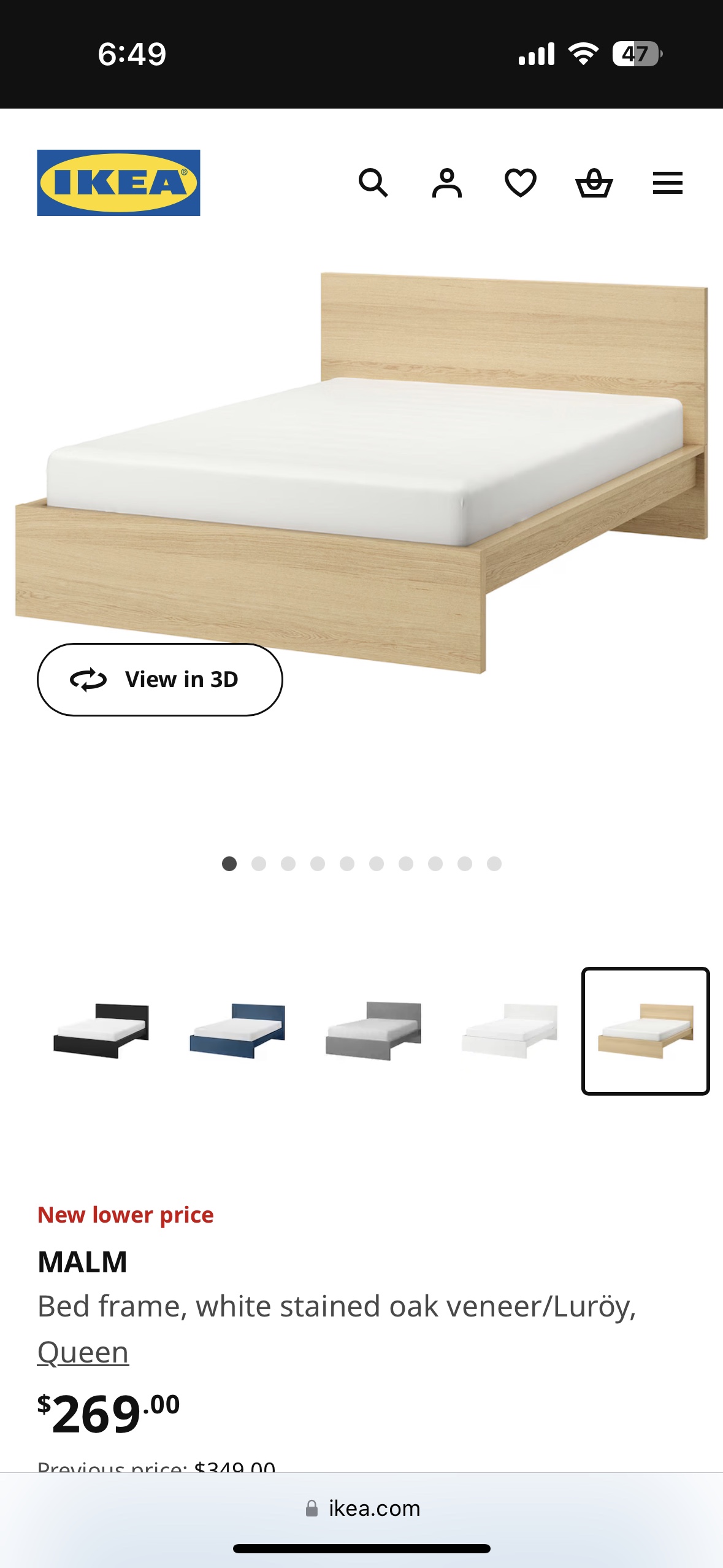 IKEA Queen Size Bed Frame - photo 2