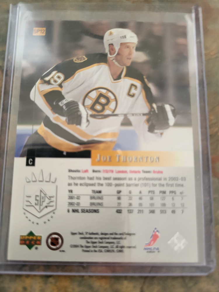 Joe Thornton SP12 Hockey Card.597of 1994. - photo 2