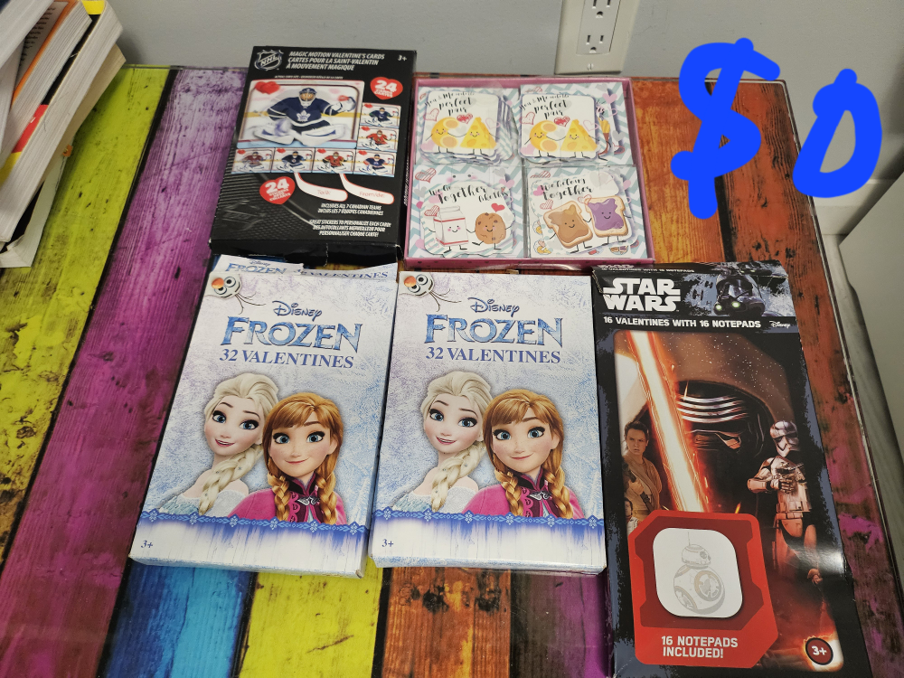 Valentines Day cards and treat boxes