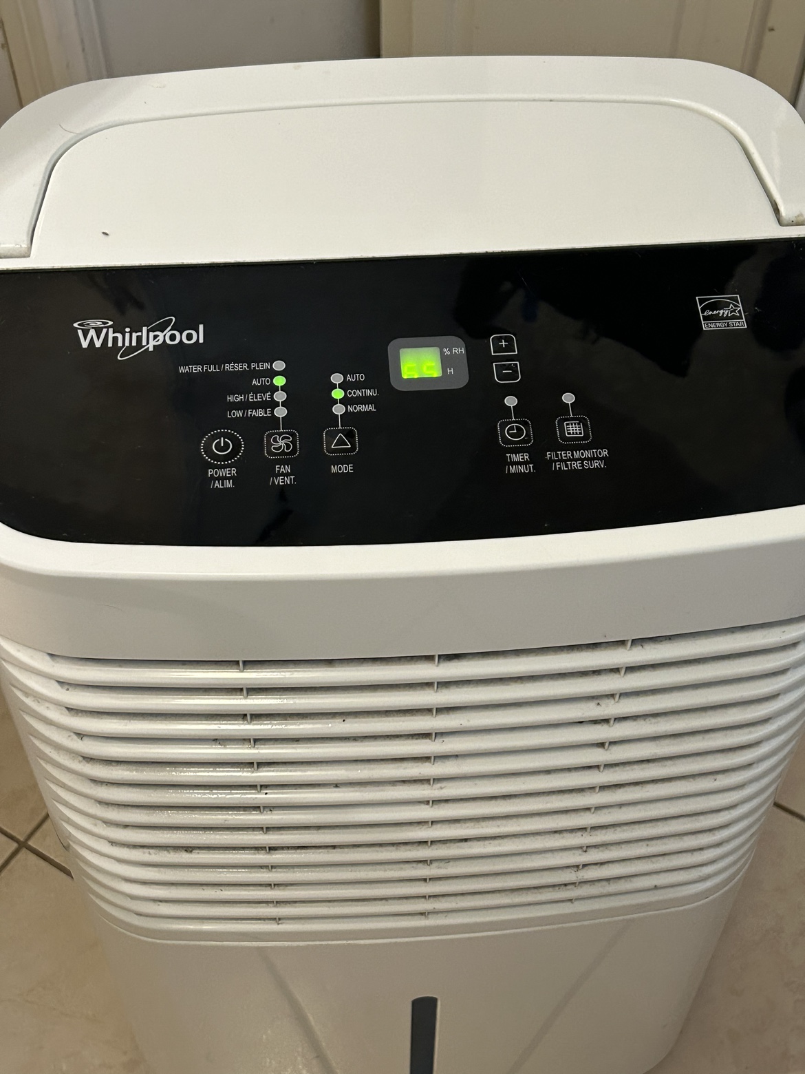 WHIRLPOOL Dehumidifier -50 Pints - photo 3