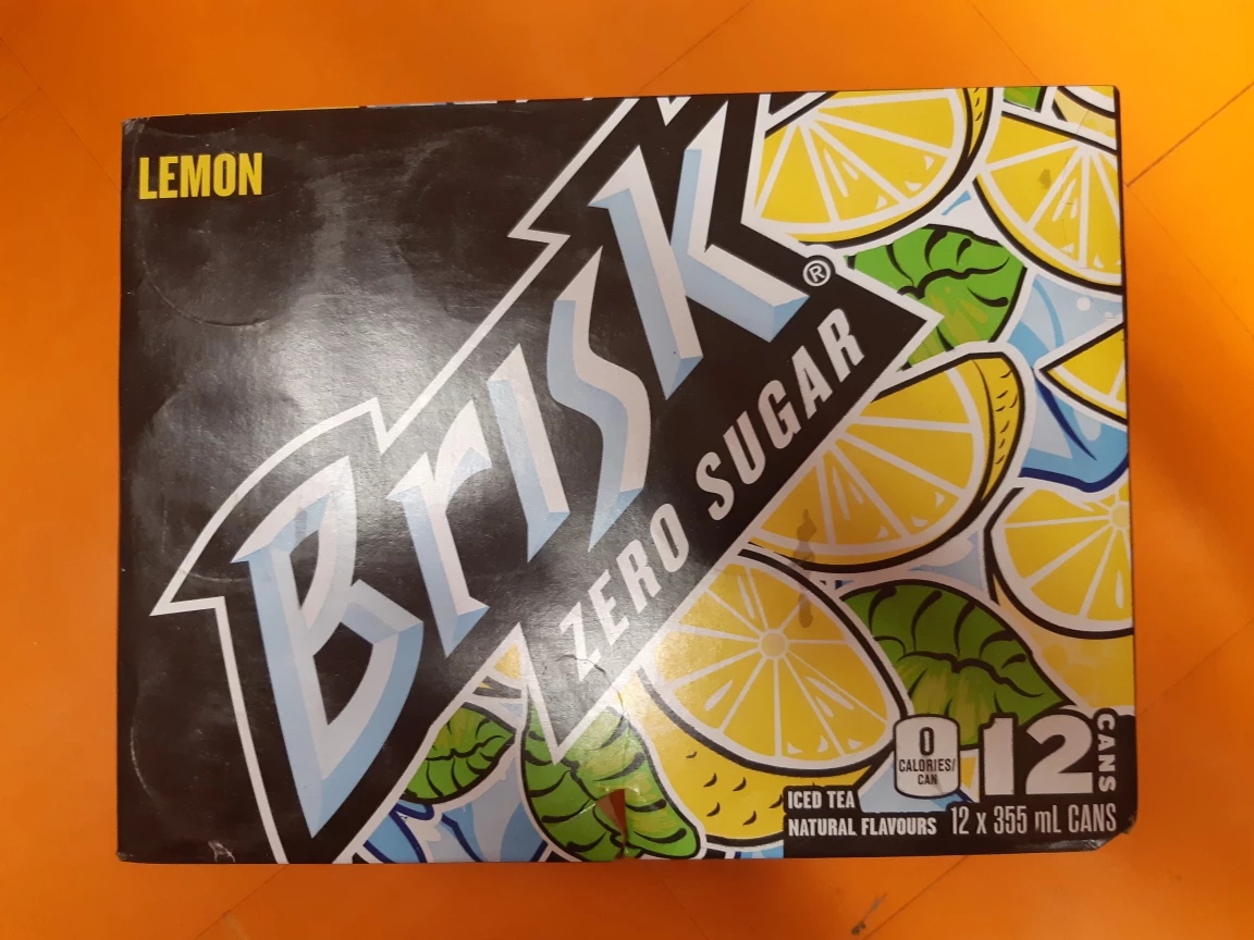 Brisk Zero Lemon Ice Tea - Case of 12