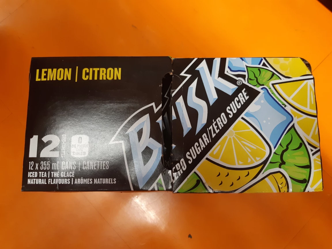 Brisk Zero Lemon Ice Tea - Case of 12 - photo 2