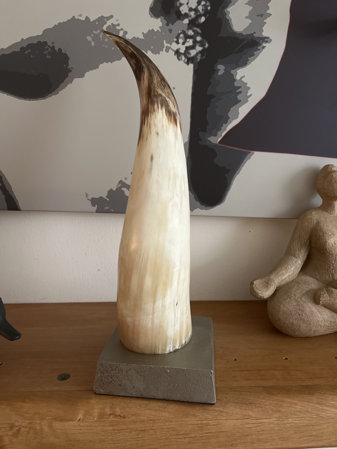 Real horn decoration 16 inch image indicator(3)