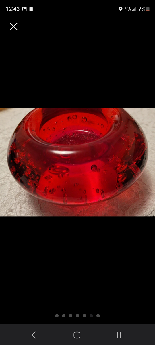IKEA Handblown Round Bubble Glass Votive Candle Holders image indicator(6)