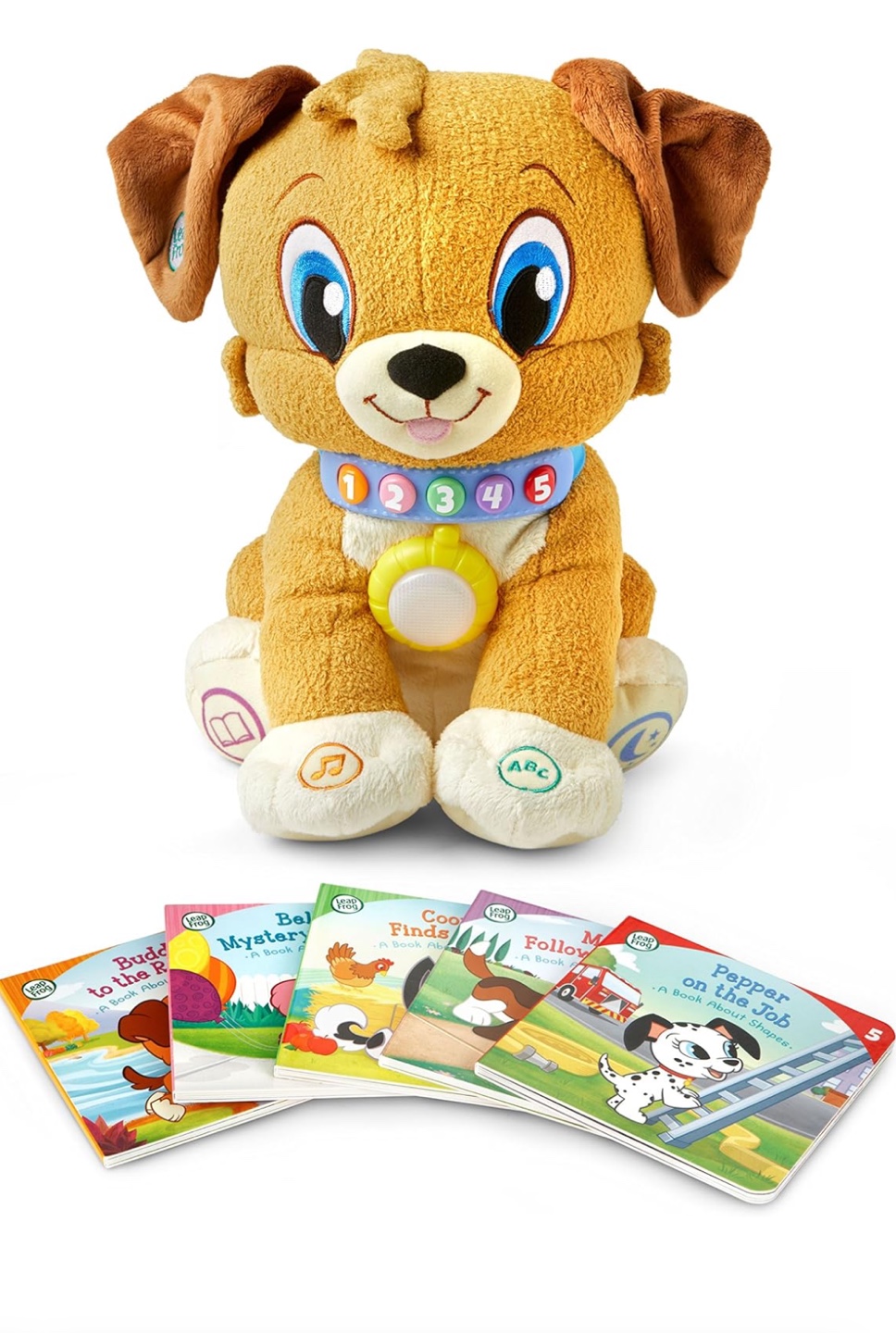 Almost brand new LeapFrog Storytime Buddy with five books image indicator(2)