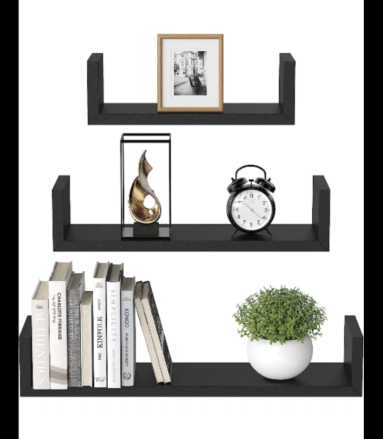 U-Shape floating shelfs
