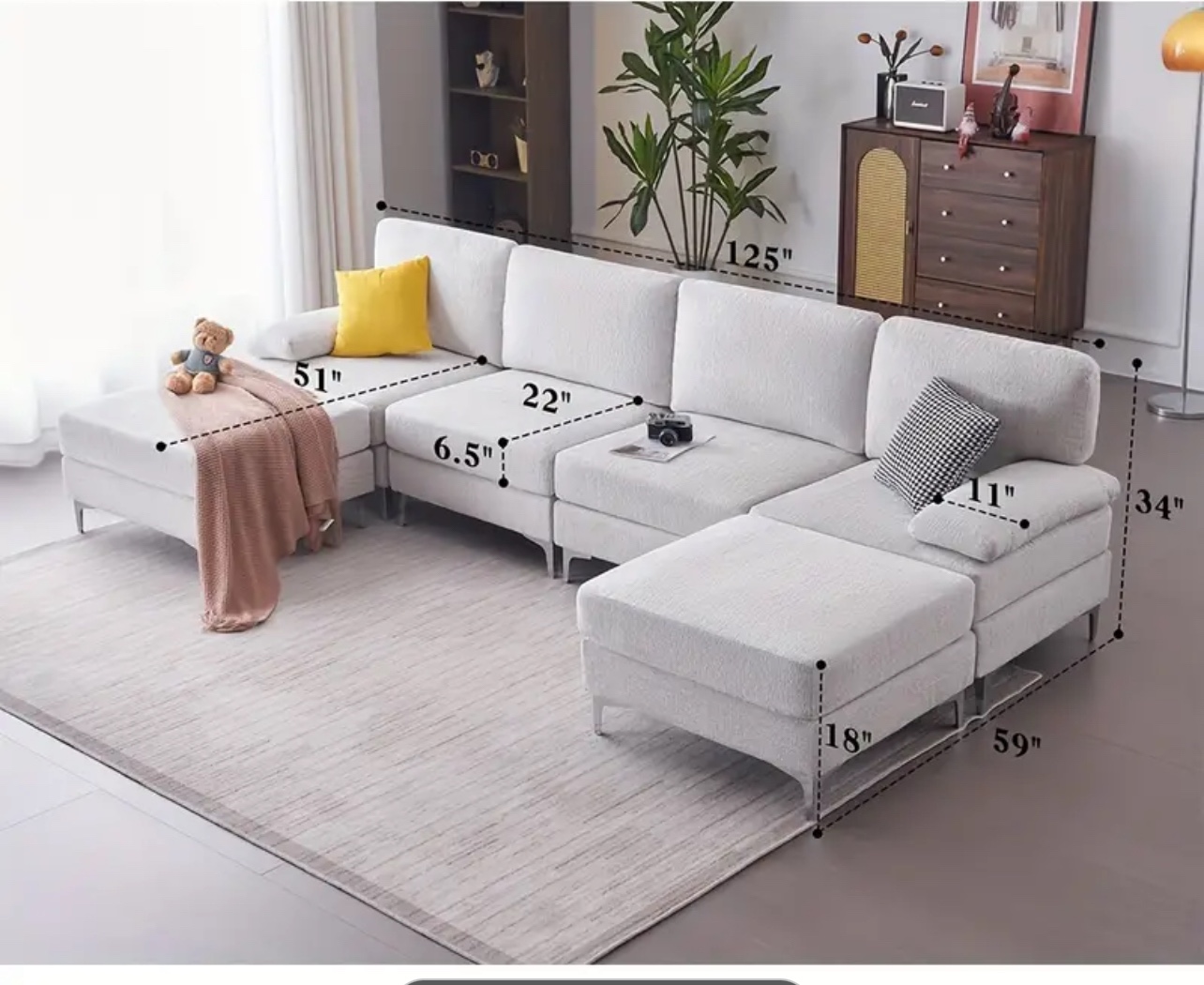 Sectional light grey - photo 4