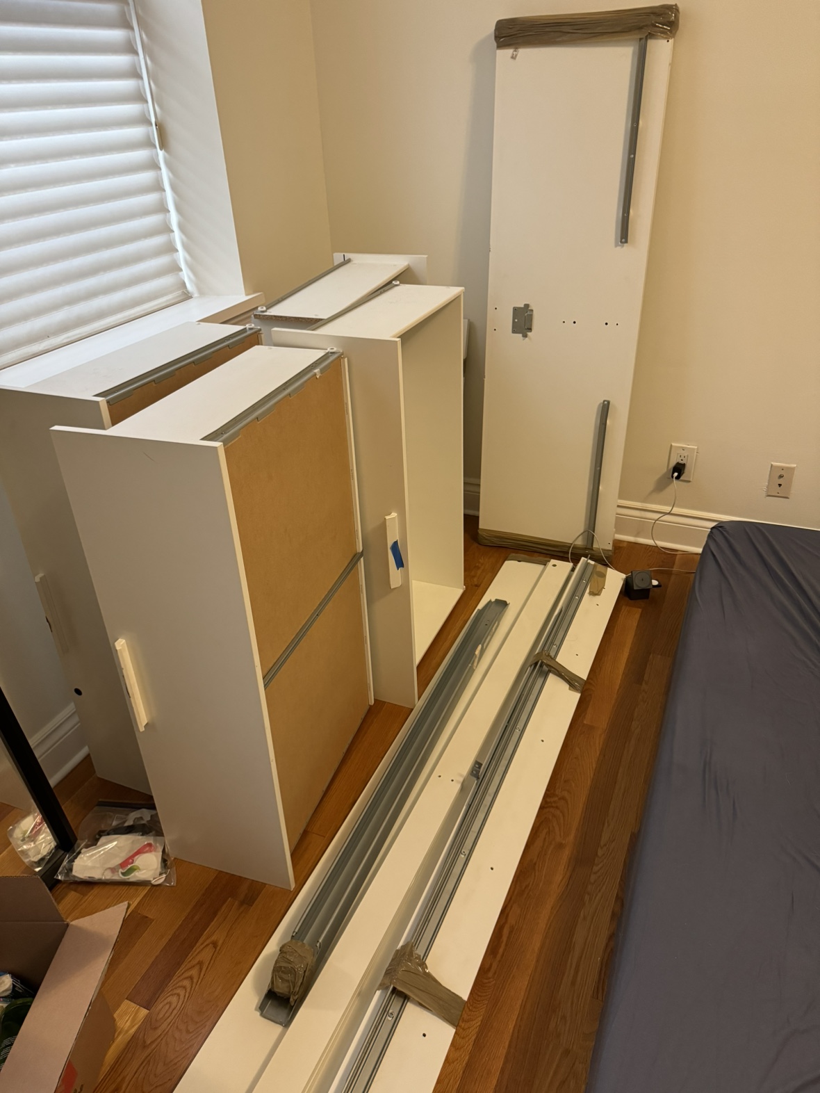 IKEA Brimnes queen bed frame with storage - photo 2