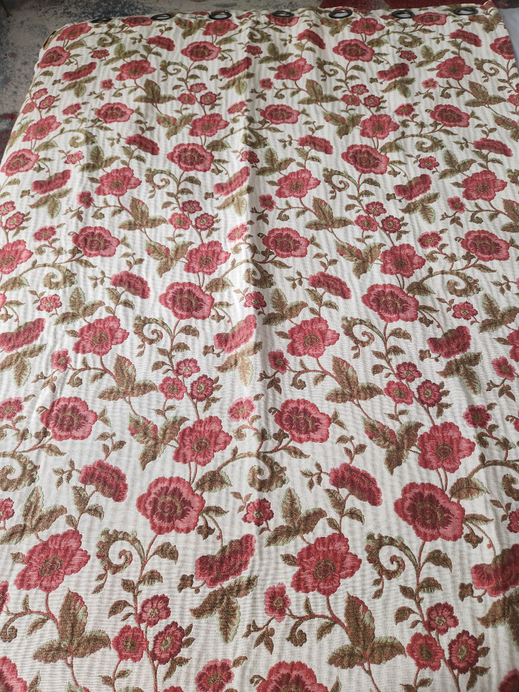 2 Floral Curtain Panels - photo 2