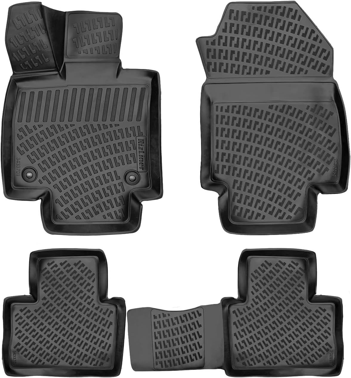 Toyota RAV 4 Hybrid 2019-2024 Floor Mats 3D Custom Fit
