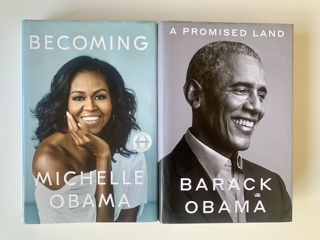 Becoming and A Promised Land by Michelle and Barack Obama thumbnail