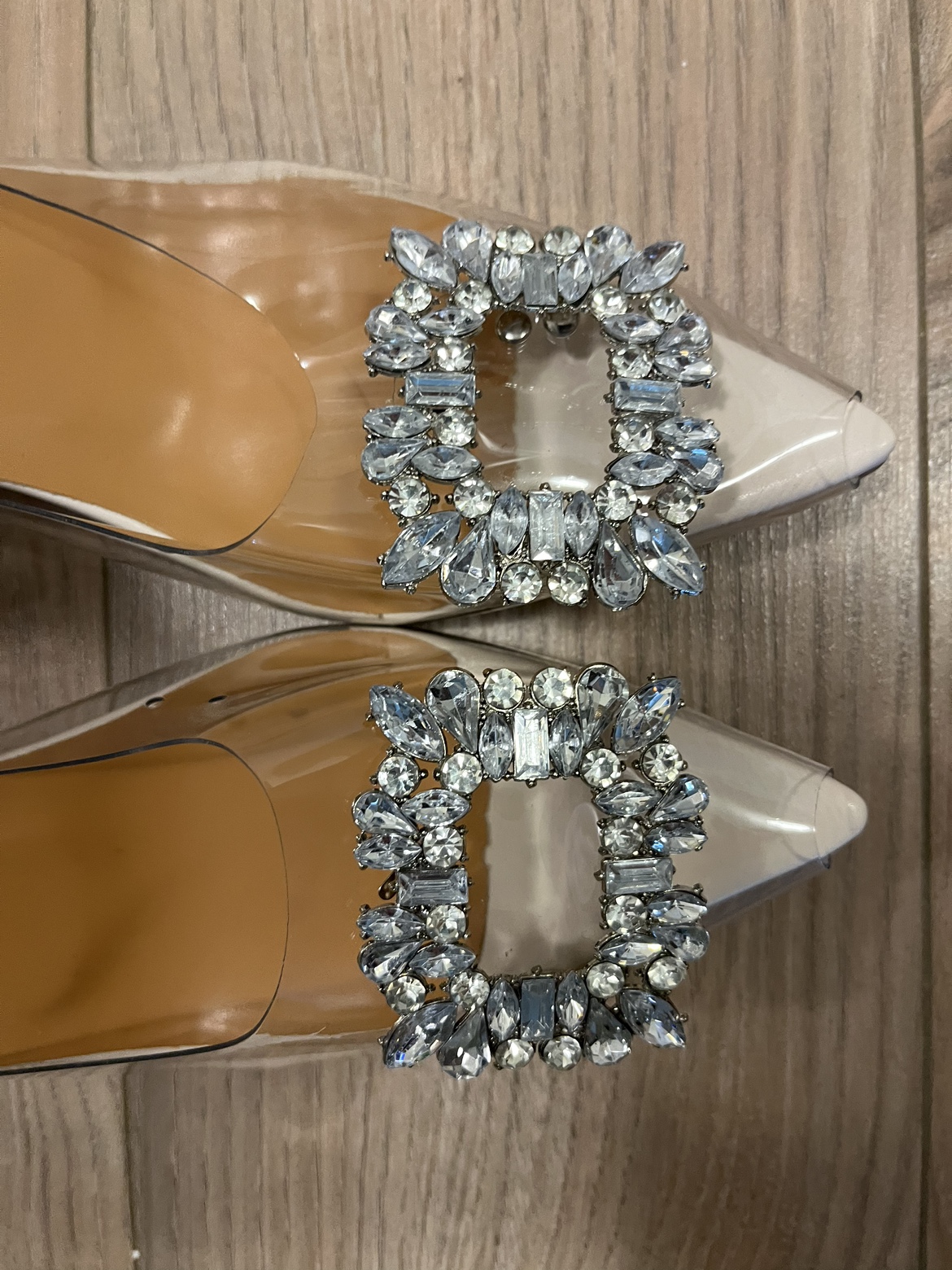 Clear Rhinestone Buckle Heel - photo 3