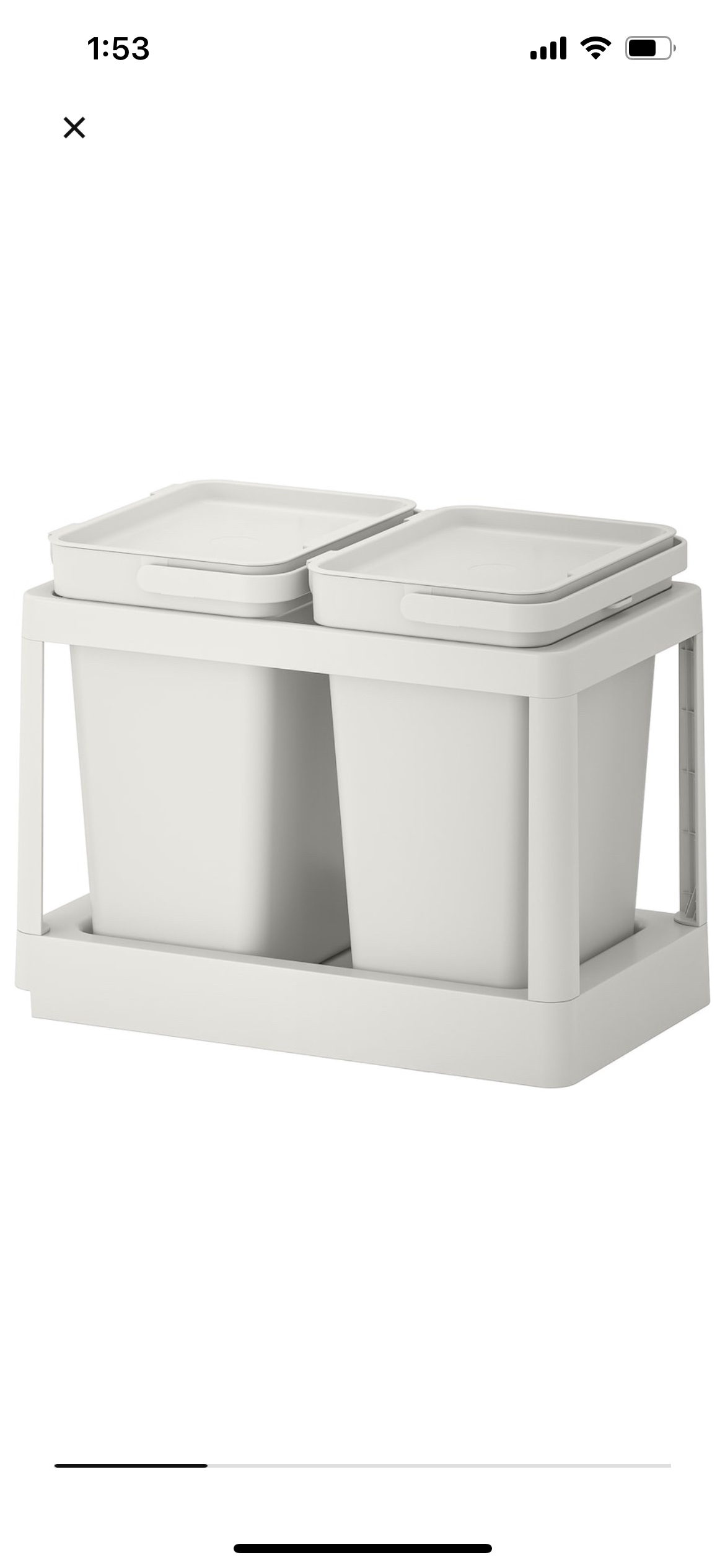 IKEA Hallbar trash can system - photo 3