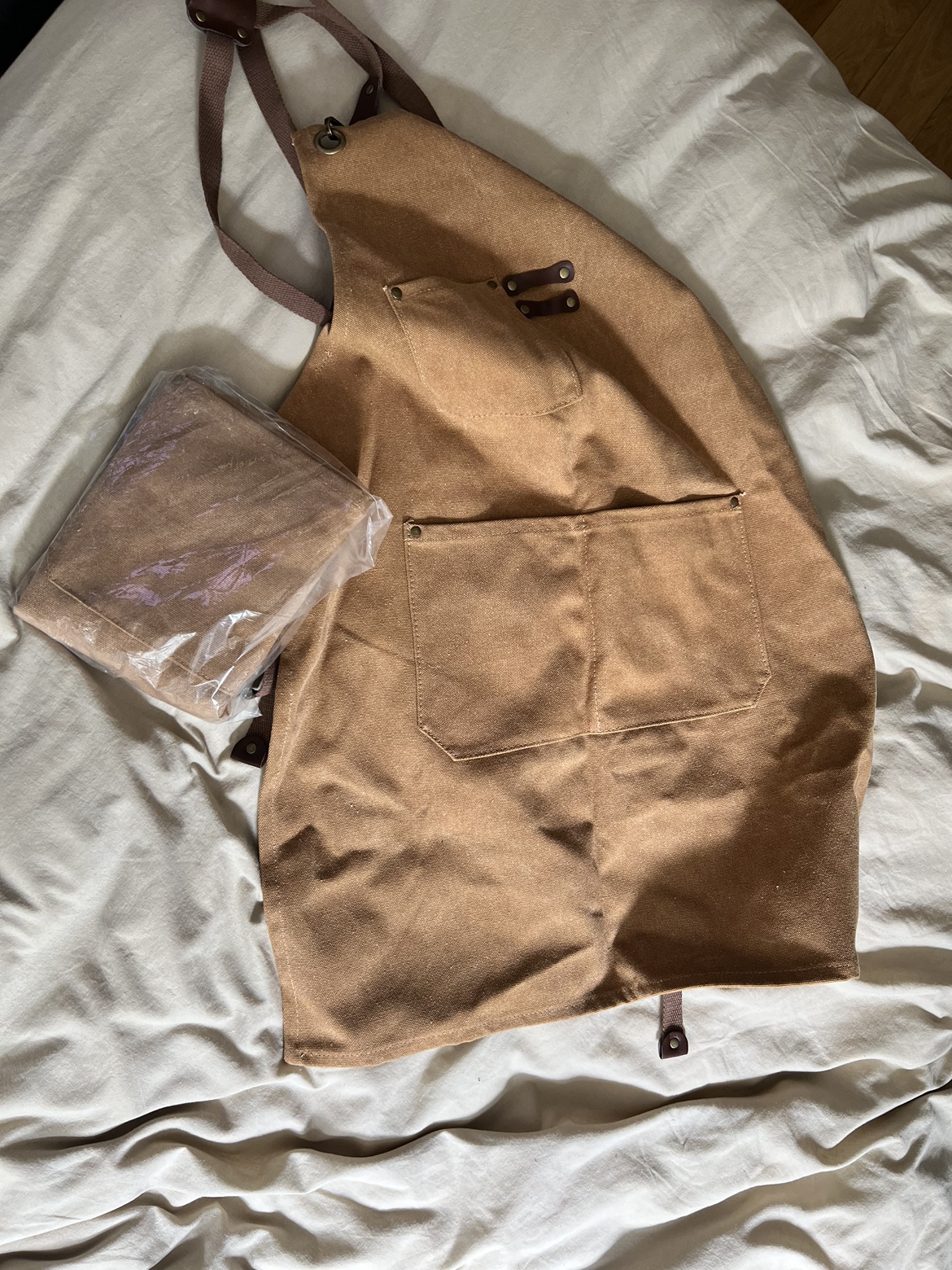Chefs Apron x2, Brown - photo 2