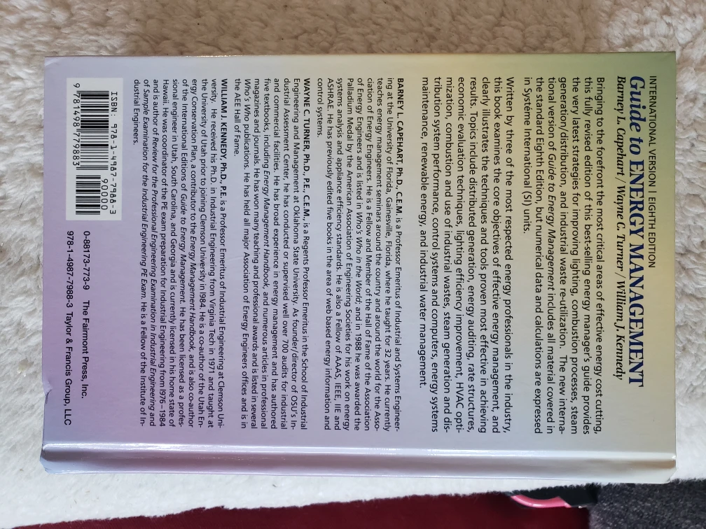 Guide to Energy Management - 8th Edition (2016, Hardcover) - photo 2