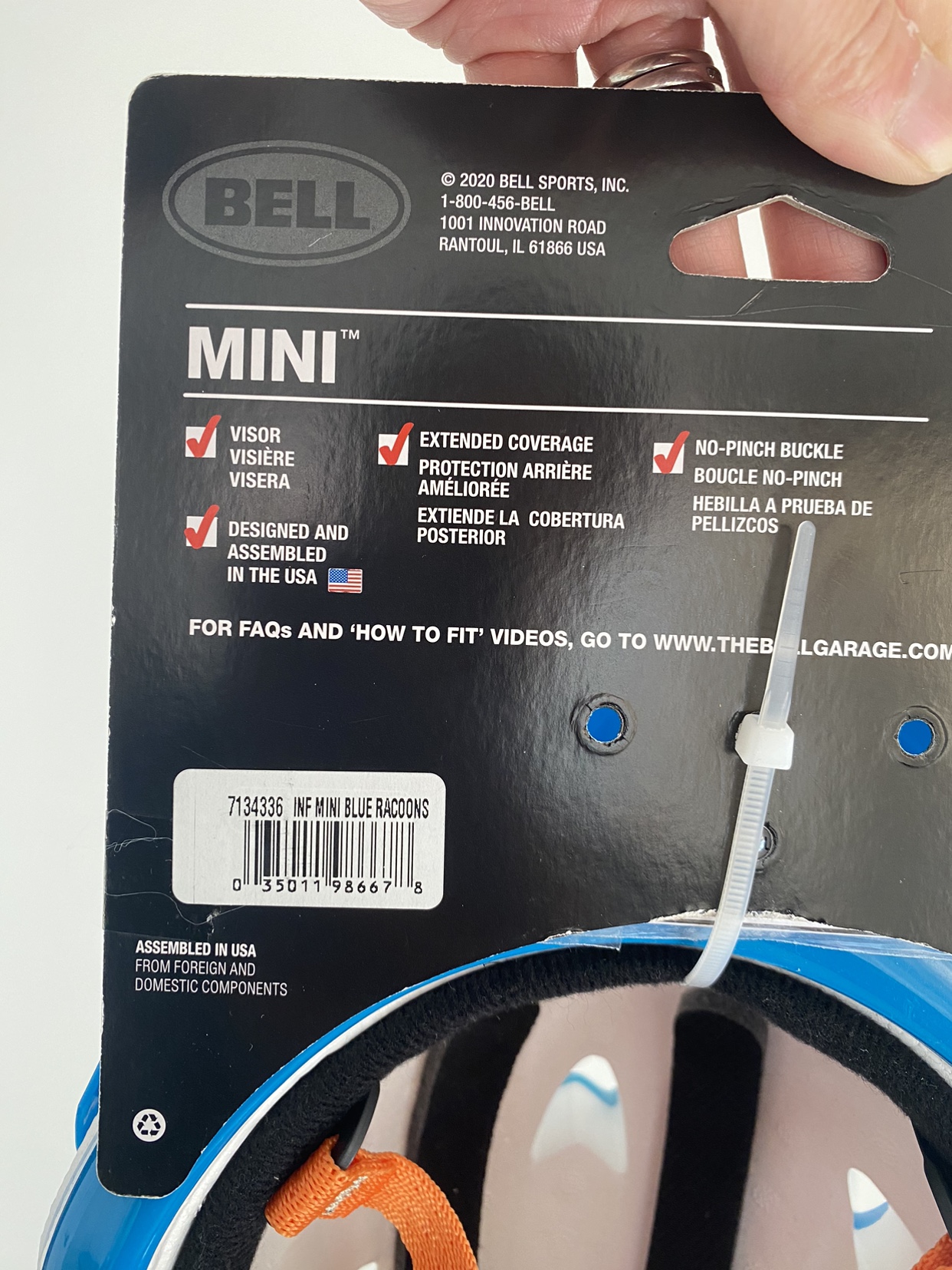 NEW Bell Mini Bicycle Helmet, 1-3yr image indicator(5)