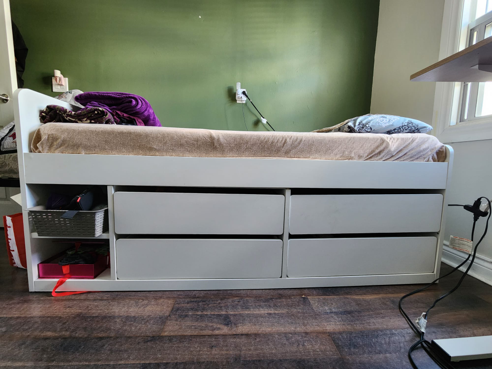 White Storage Bed Frame - photo 2
