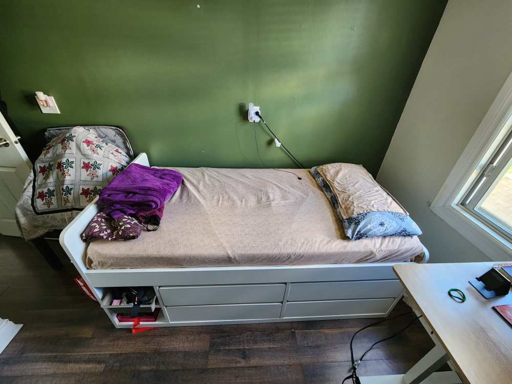 White Storage Bed Frame - photo 3