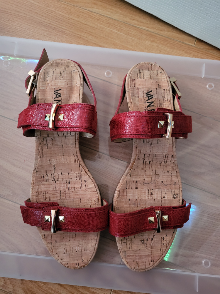 Red Vanelli Cork Sandals image indicator(2)